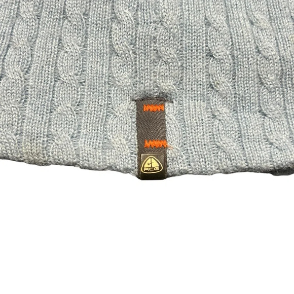 Nike ACG Wool Knit Beanie Hat Blue Winter Ski - Picture 4 of 5